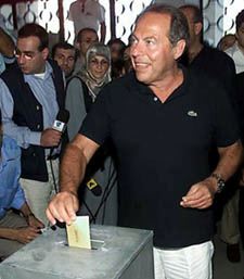 Lahoud at the polls