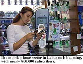 Lebanese cell phone subsribers