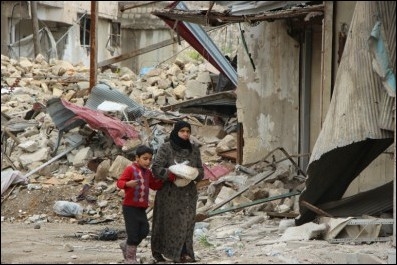 Bustan al-Qasr Neighborhood, Aleppo.